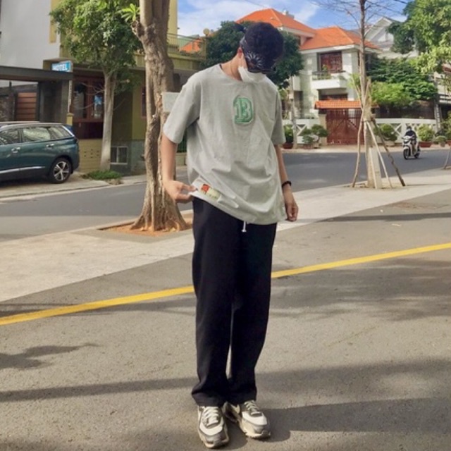 Áo Thun Tay Lỡ Phông Unisex Nam Nữ Chất Cotton Thấm Hút Mồ Hôi Thêu Lucky Number R13 Local Brand Chính Hãng BATIXA