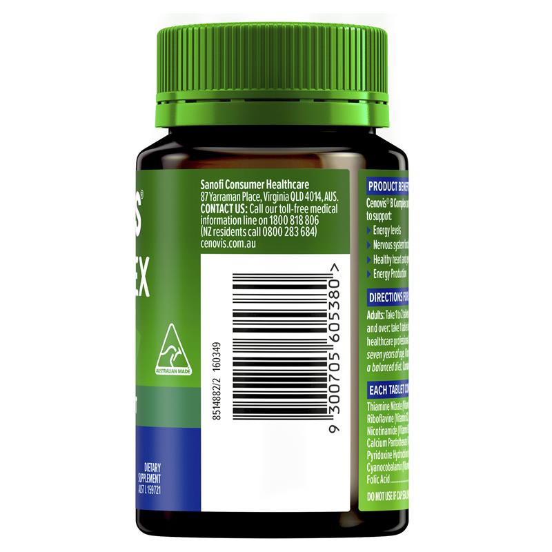 Viên uống CENOVIS B Complex 150 viên, bổ sung vitamin B, bổ sung năng lượng hỗ trợ tim mạch thần kinh