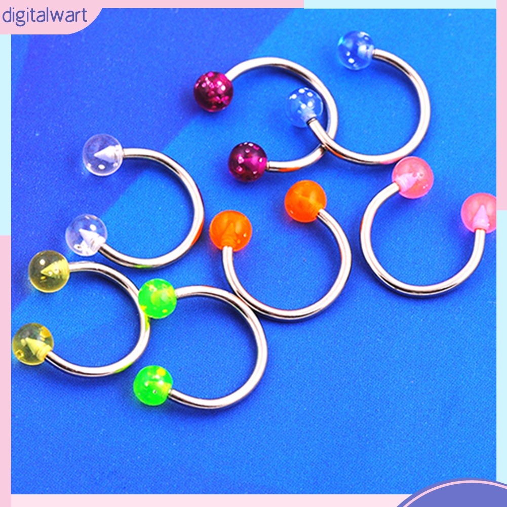 Bộ 7 chiếc khuyên cơ thể bằng thép không gỉ  16g cao cấp