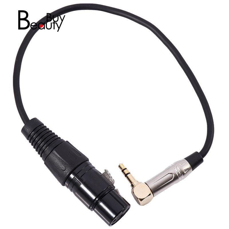 Dây Cáp Chuyển Đổi Âm Thanh 0.3m 90 Độ 3.5mm Trs Sang Xlr 3pin Chuyên Dụng Cho Đàn Guitar Điện