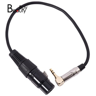 Dây Cáp Chuyển Đổi Âm Thanh 0.3m 90 Độ 3.5mm Trs Sang Xlr 3pin Chuyên Dụng Cho Đàn Guitar Điện