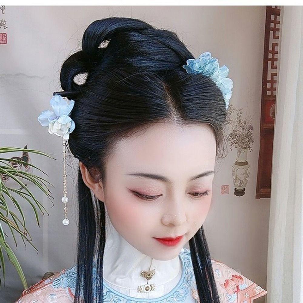 Trâm Cài Tóc Bằng Gỗ Có Đèn LED Phong Cách Trung Hoa Cổ Điển Dành Cho Nữ