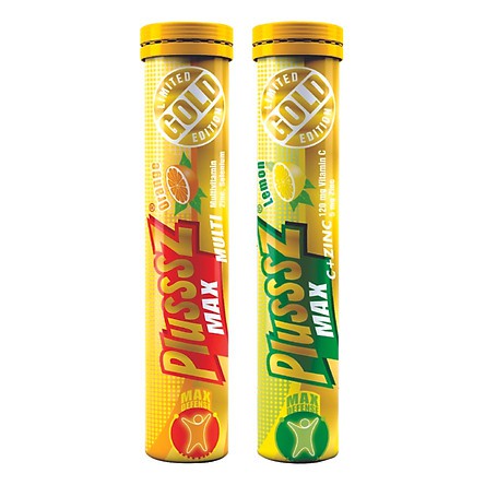 VITAMIN C sủi PlusssZ vị Cam / Chanh - Hỗ trợ tăng sức đề kháng [ Chính Hãng ]