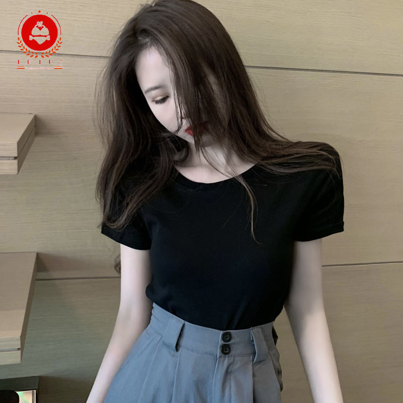 Áo Croptop Tay Ngắn Hở Lưng Thời Trang Hàn Quốc 2021 Dành Cho Nữ