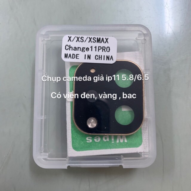 Miếng dán bảo vệ camera giả Pro Max cho iPhone X /Xs/Xs max