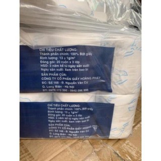 20 cuộn giấy vệ sinh không lõi
