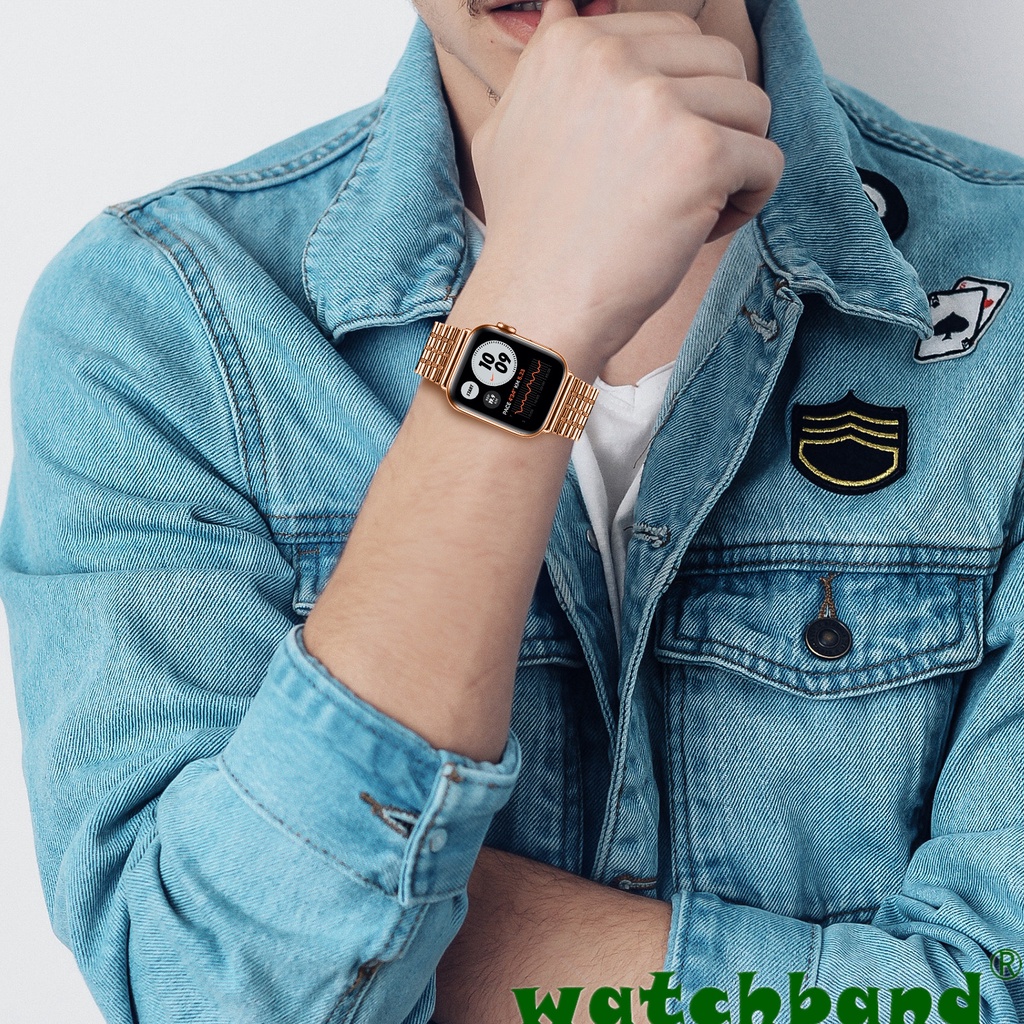 Dây Thắt Lưng Lưới Kim Loại Cao Cấp Cho Apple watch 7 / 6 / 5 / 4 / 3 / 2 / 1 / se 38mm 40mm 41mm 42mm 44mm