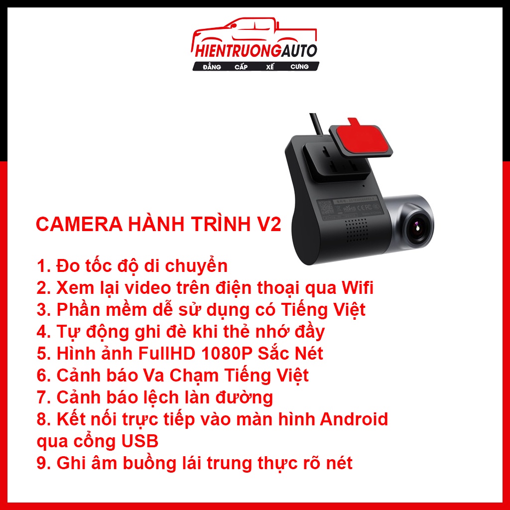 【SHIP SIÊU TỐC⚡️】Camera Hành Trình Ô Tô U2/U3/U6/V2 Kết Nối DVD Siêu Nét Dễ Sử Dụng - HT14