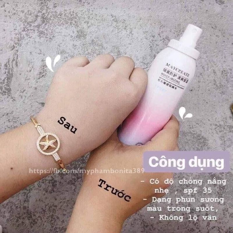 XỊT CHỐNG NẮNG MAYCREATE