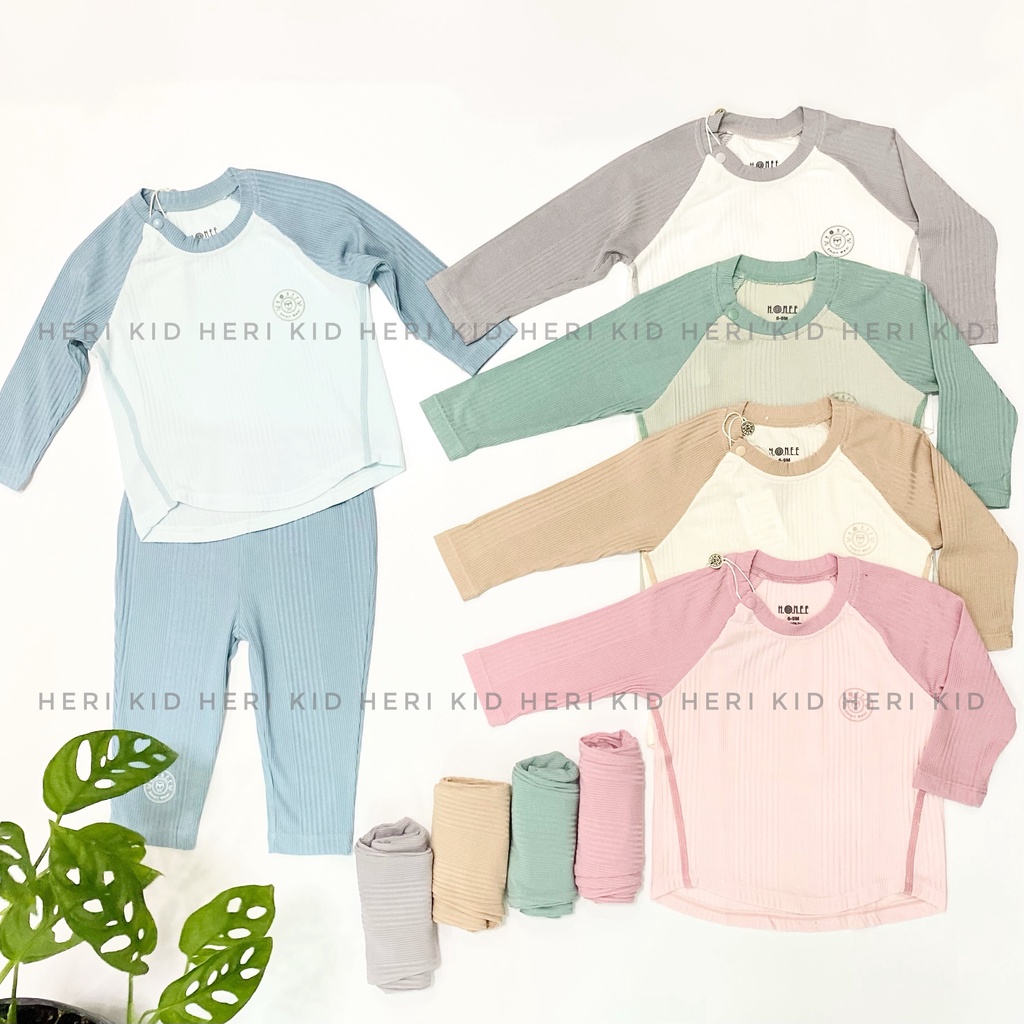 HRNEE - Bộ dài tay modal 9m - 4Y