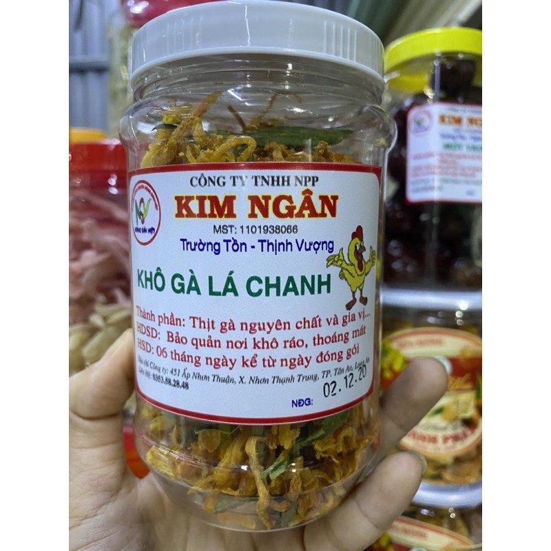 Khô Gà lá chanh 150g/1 hủ