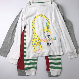 [2-8Y] Set 2 bộ cotton dài tay Carter's bé trai - Random