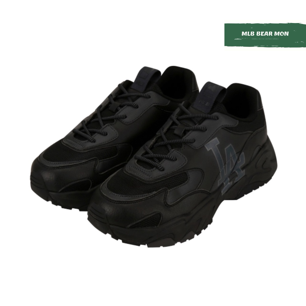 Giày Thể Thao MLB Big Ball Chunky Lite La Dodgers 32Shc3111-07L Màu Đen Logo La màu xanh