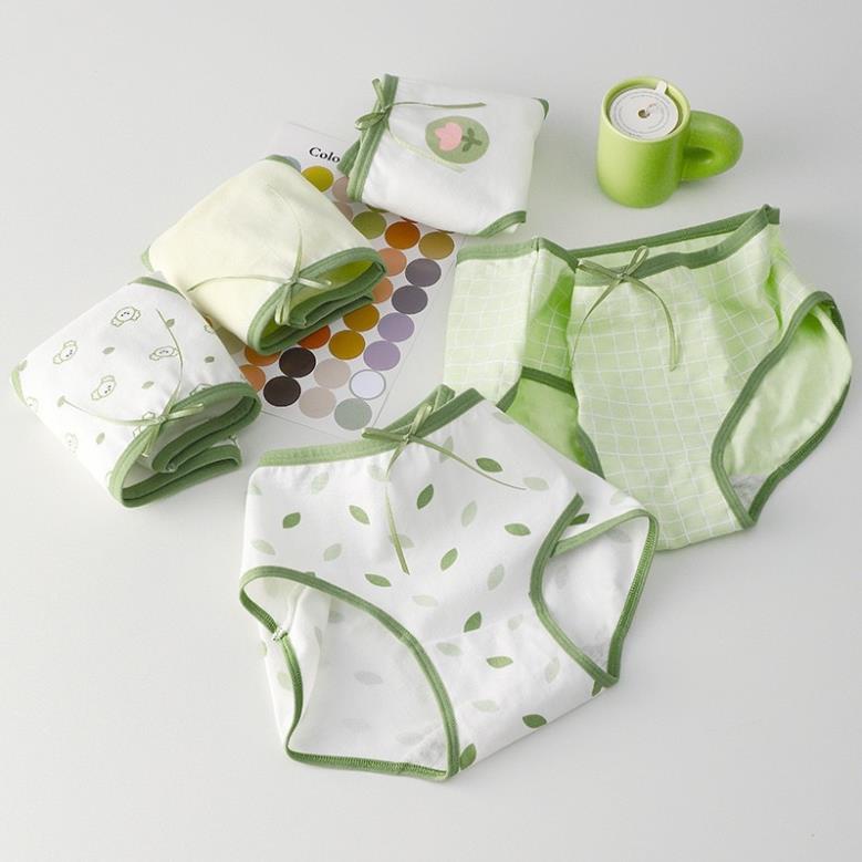 Quần Lót Nữ Cradin Cotton Xanh Lưng Vừa Thoáng Khí Thoải Mái Cho Nữ 299