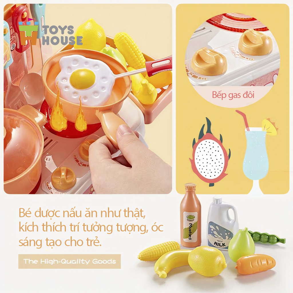 Đồ chơi nấu ăn cho bé - đồ chơi nhà bếp Toyshouse - Bộ 26 món đồ chơi