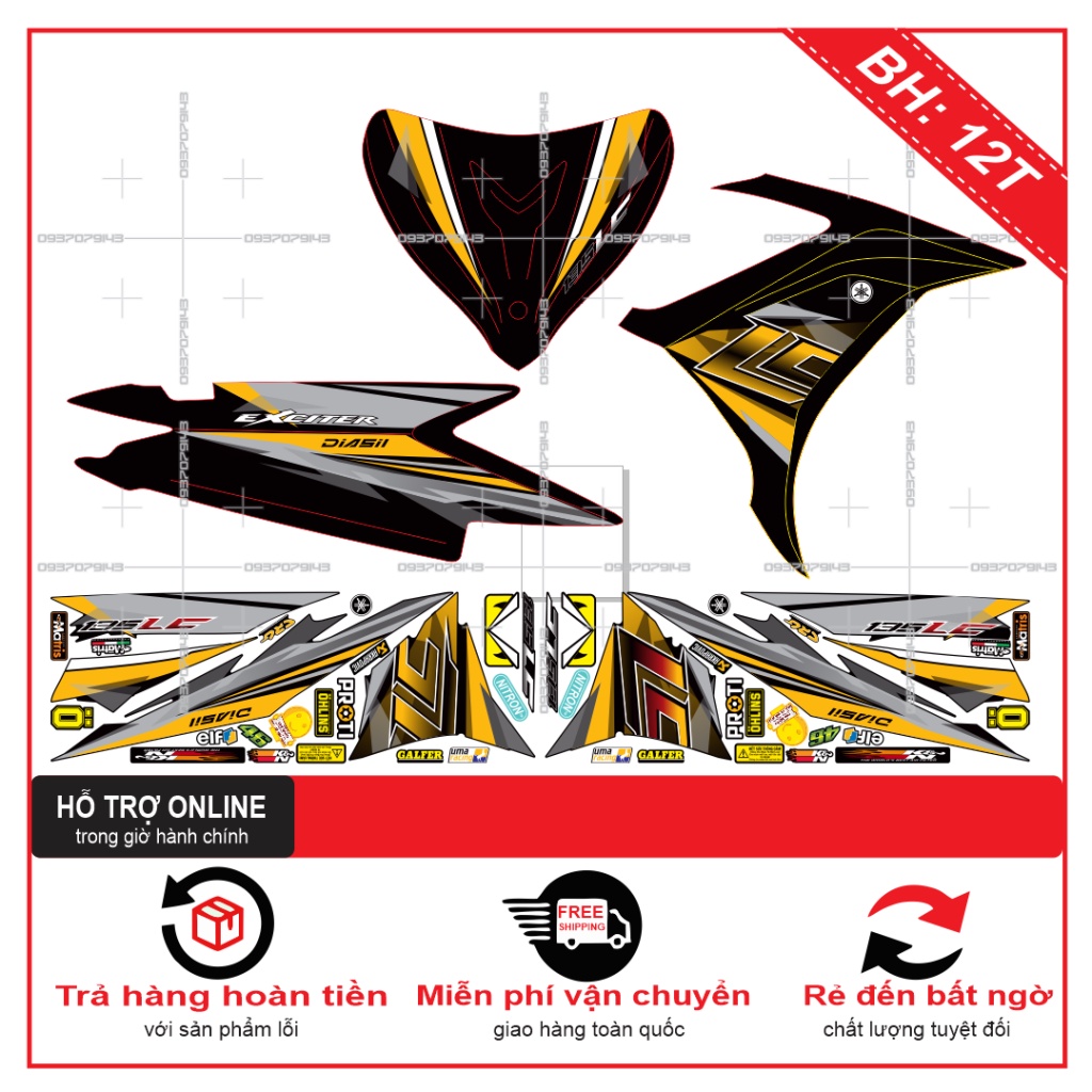 TEM RỜI EX 2011 LC NEW -- SHIN DECAL 2