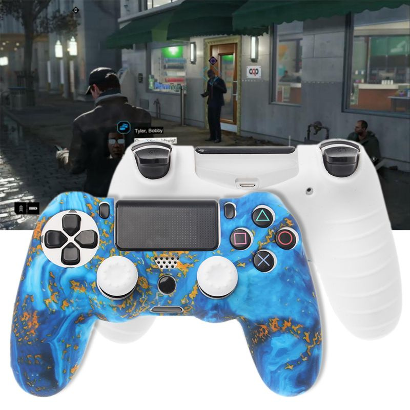 Vỏ Bọc Nút Bấm Điều Khiển Chơi Game Không Dây Bằng Silicon Mềm Chống Trượt Cho Sony Playstation 4 Ps4