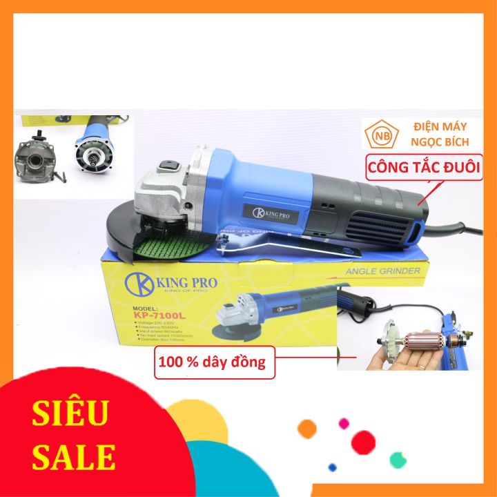 Máy Mài KINGPRO XANH 860w (Công Tắc Đuôi)