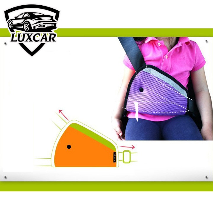 Đai an toàn LUXCAR lắp thêm cho trẻ em ngồi ô tô cao cấp