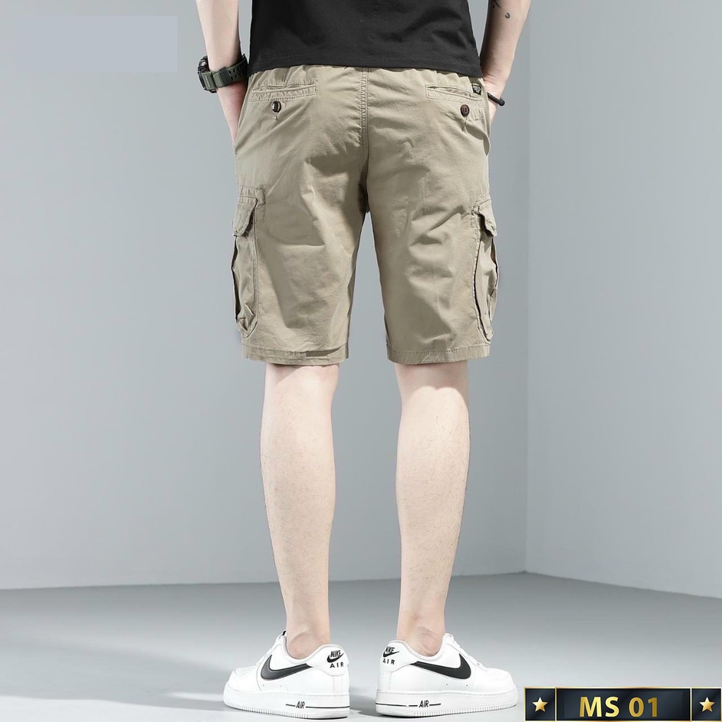 Quần short kaki nam túi hộp thời trang cao cấp Tô Tồ Shop, quần đùi nam chất kaki co giãn  mẫu mới - QKK04