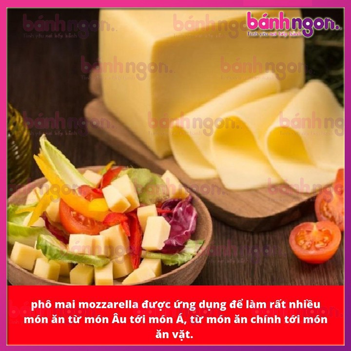 500gam Loại Ngon Phô Mai Mozzarella Đức nguyên cục làm Phô mai que, Pizza, Phủ Tokbokki - TÁCH TỪ TẢNG 5KG