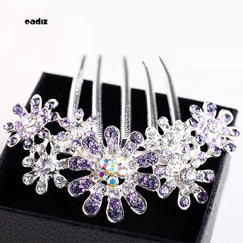 Kẹp tóc đính hoa đá lấp lánh