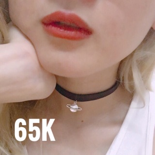 Choker dây da đính charm Star (ảnh thật)
