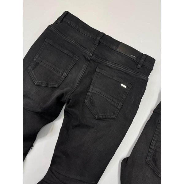 Quần jean ống côn có hoạ tiết vá gối thời trang nam , quần bò nam phong cách trẻ trung năng động btshop từ 44 đến 56