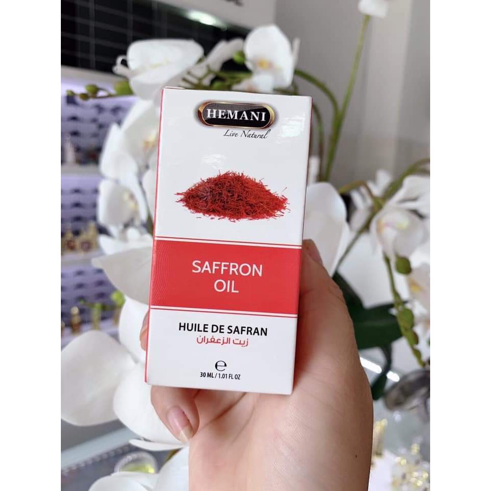 Saffron Oil Hemani 30ml chính hãng / Tinh dầu nhụy hoa nghệ tây