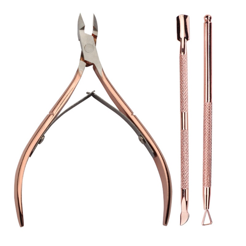 Bộ 3 Dụng Cụ Cắt Tỉa Lông Mày Bằng Thép Không Gỉ Màu Cầu Vồng YOUYO