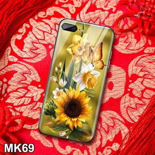 Ốp lưng cường lực hình hoa hướng dương MK69 cho điện thoại iPhone