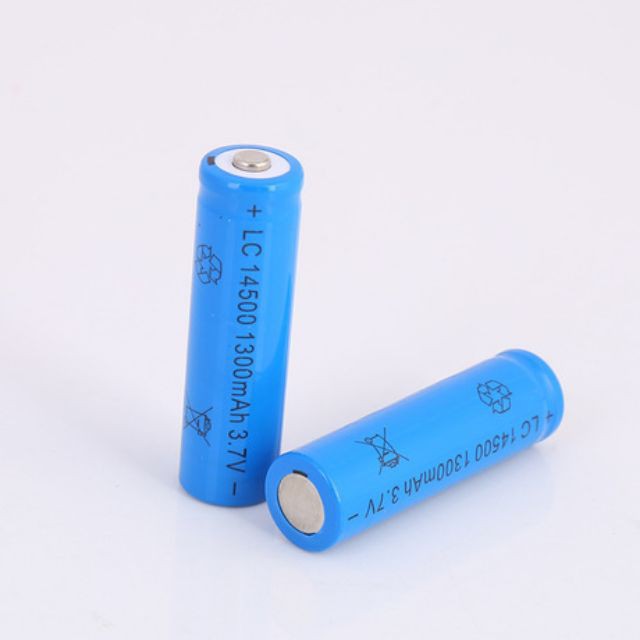 Pin 14500 3.7V 1300mAh ( Chạy Quat, Đèn Pin , Đồ Chơi ....)