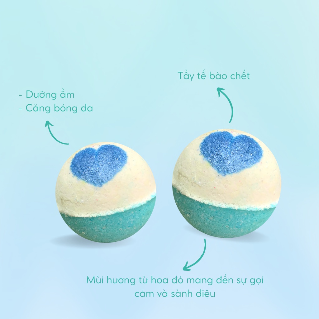 BLUE LOVE  Bath bomb / Viên sủi bồn tắm / Bom tắm