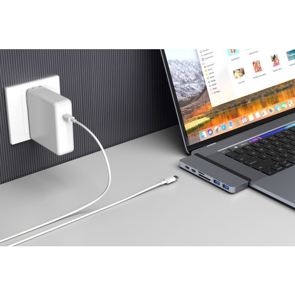 CỔNG CHUYỂN HYPERDRIVE DUO 7-IN-2 (VERSION 2) HDMI 4K60HZ WITH CABLE USB-C HUB FOR MACBOOK/IPADPRO/LAPTOP/SMARTPHONE -HD