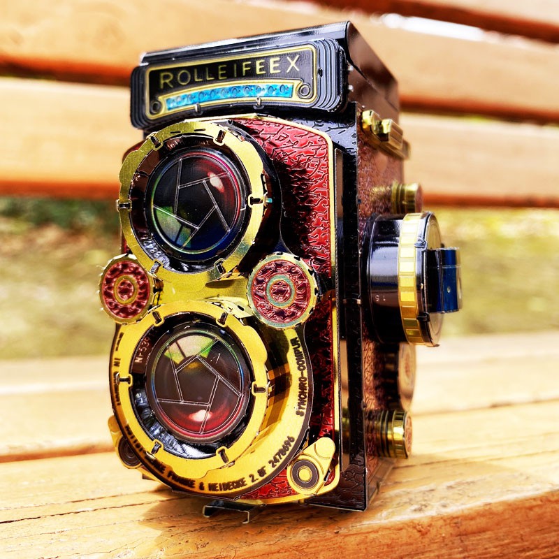 Mô Hình Kim Loại Lắp Ráp 3D máy ảnh màu