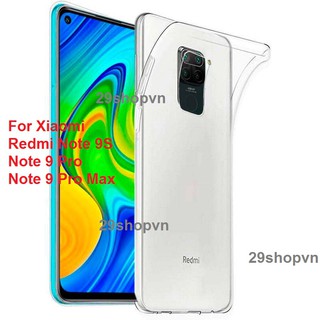 Ốp Xiaomi Redmi Note 9S / Note 9 Pro / Note 9 Pro Max dẻo trong suốt (Loại đẹp)