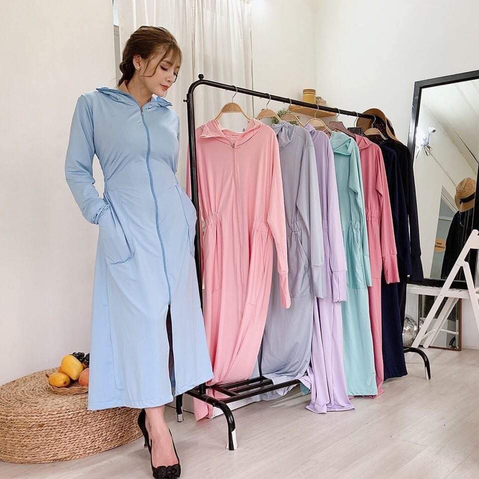 Áo Chống Nắng Thông Hơi Toàn Thân Thoáng Mát,Có Tính Năng Chống Nắng, Chống Tia UV