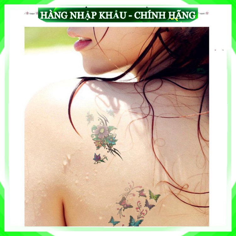 [Hàng Cao Câp] Bộ 30 bộ Hình xăm mini nhỏ đẹp dán chân tay lưng tạm thời cho nam nữ xinh cute tattoo nghệ thuật .