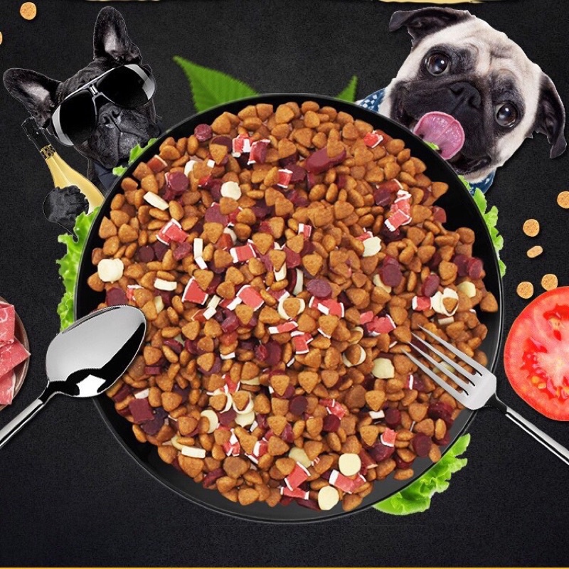 Hạt Captain trộn thịt bò ,phô mai, cá hồi dành cho cún biếng ăn .