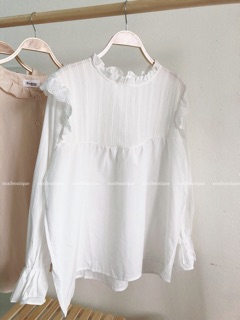 Áo baby doll trắng