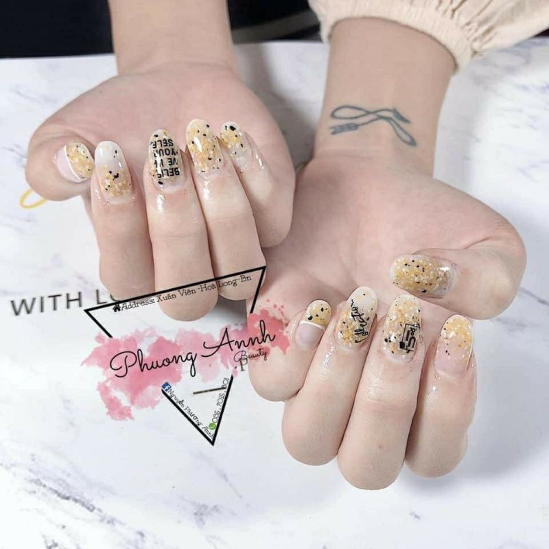 gel đá gel móng nail hình đá đẹp mê ly sản phẩm trang trí móng mẫu mới . set gồm 6 màu
