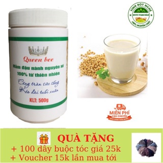Mầm Đậu Nành Nguyên Xơ Cao Cấp 500g 💝 Bột Mầm Đậu Nành Tăng Vòng 1 một Tăng Cường Nội Tiết Tố Nữ Đảm Bảo VS ATTP