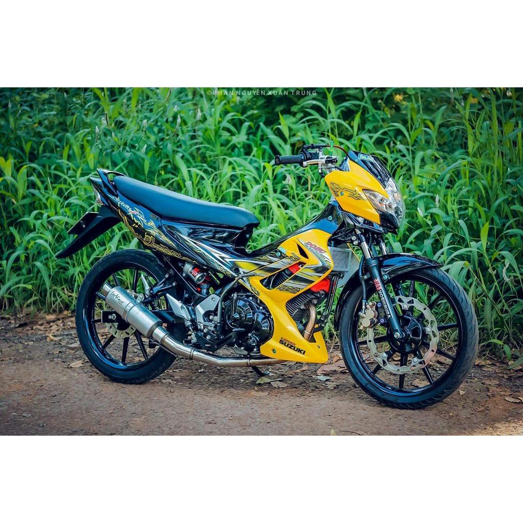 Bộ Tem rời xe Raider- Satria xăng cơ 2006  crom cao cấp