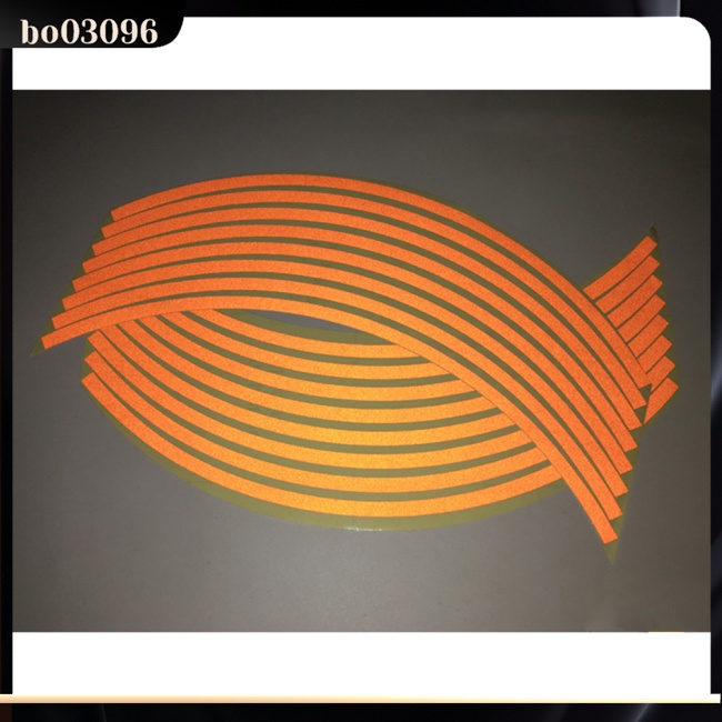 Bộ 16 Miếng Decal Phản Quang 34cm/18inch Dán Viền Bánh Xe Hơi Trang Trí