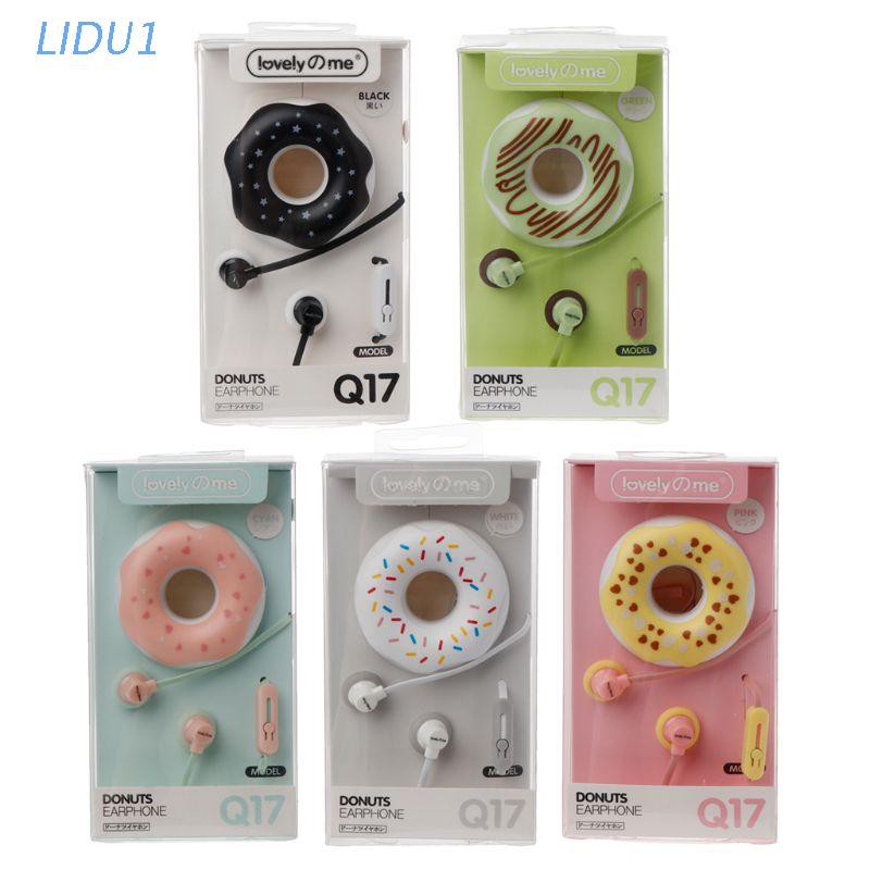 Tai Nghe Nhét Tai 3.5mm Lidu1 Hình Bánh Donut Đáng Yêu Cho Iphone Mp3 | BigBuy360 - bigbuy360.vn