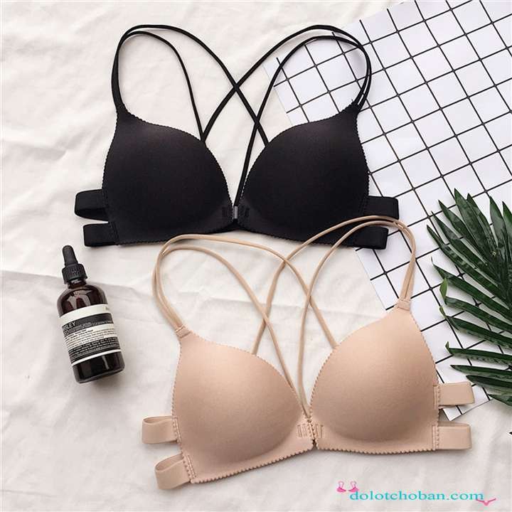 Áo bralette Su Đúc, Bra Cài Trước Bàn Tay Nâng Ngực Tạo Khe Dây Đan Chéo sexy _ AL06