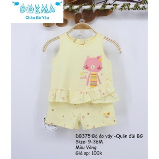 Bộ áo váy Dokma cho bé gái