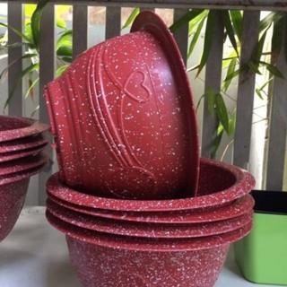Chậu nhựa giả đá T48cm siêu đẹp rộng 48cm cao 22cm