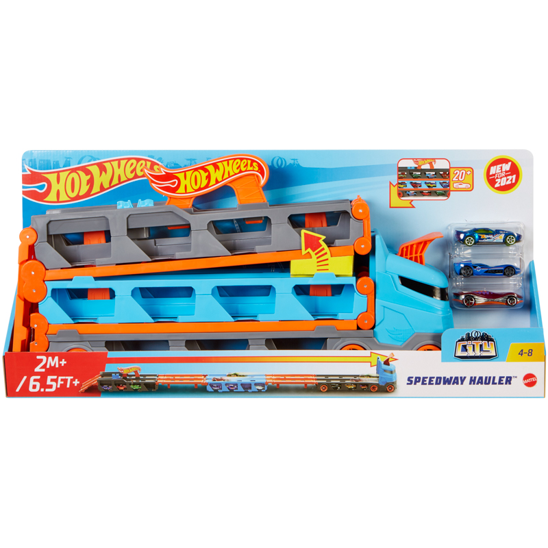 Đồ Chơi Mô Hình HOT WHEELS Xe Vận Chuyển Cao Tốc GVG37