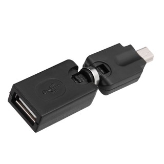 Cáp chuyển đổi OTG cổng USB 2.0 đầu Mini USB có thể xoay 360 độ tiện dụng